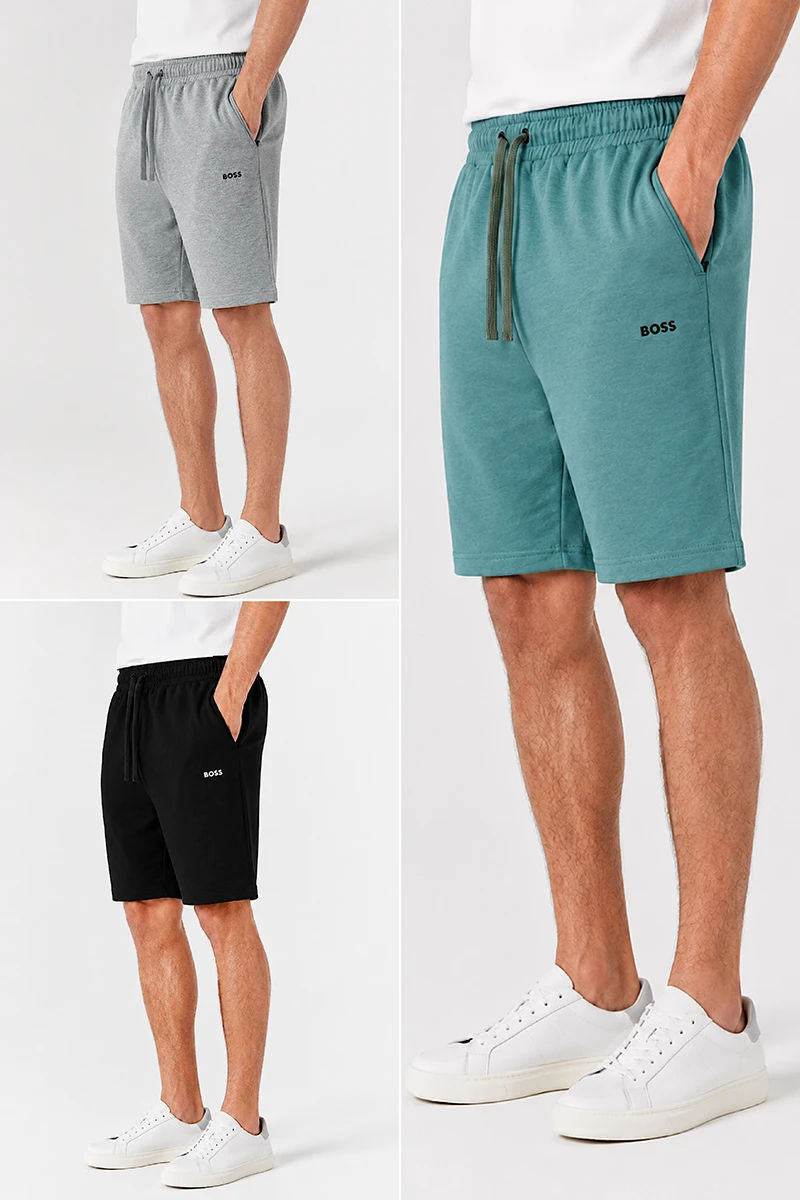 Pack de Shorts Boss de Luxe ( Noir & Vert & Gris ) Ref-PBS48910J